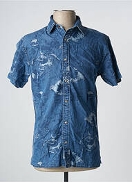 Chemise manches courtes bleu JACK & JONES homme