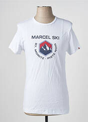 T-shirt blanc LE FABULEUX MARCEL DE BRUXELLES pour homme seconde vue