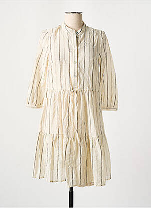 Robe mi-longue beige VERO MODA femme