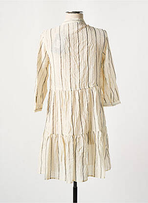 Robe mi-longue beige VERO MODA femme