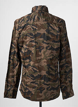 Chemise manches longues vert JACK & JONES homme