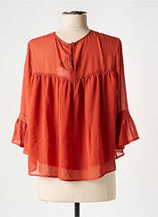 Blouse orange ONLY pour femme seconde vue