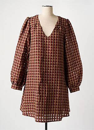 Robe mi-longue rouge VILA femme