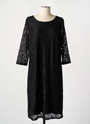Robe mi-longue noir FRANSA femme