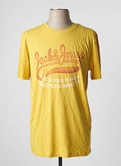 T-shirt jaune JACK & JONES pour homme seconde vue