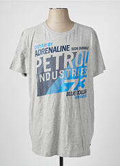 T-shirt gris PETROL INDUSTRIES pour homme seconde vue