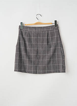 Mini-jupe gris JACQUELINE DE YONG femme