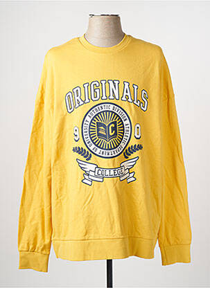 Sweat-shirt jaune JACK & JONES homme