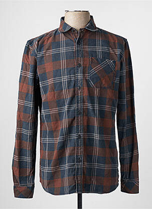 Chemise manches longues marron PETROL INDUSTRIES homme