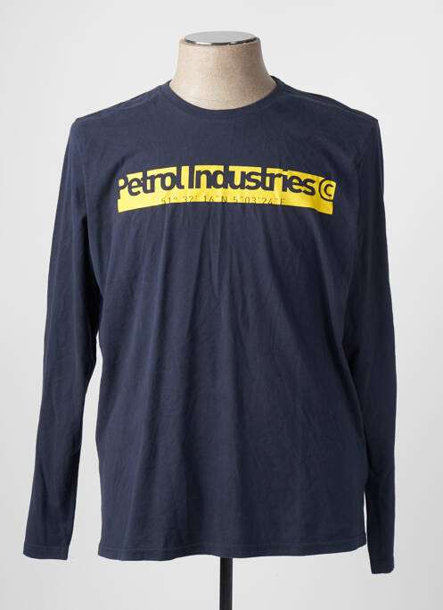 T-shirt bleu PETROL INDUSTRIES pour homme