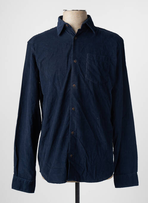 Chemise manches longues bleu JACK & JONES pour homme