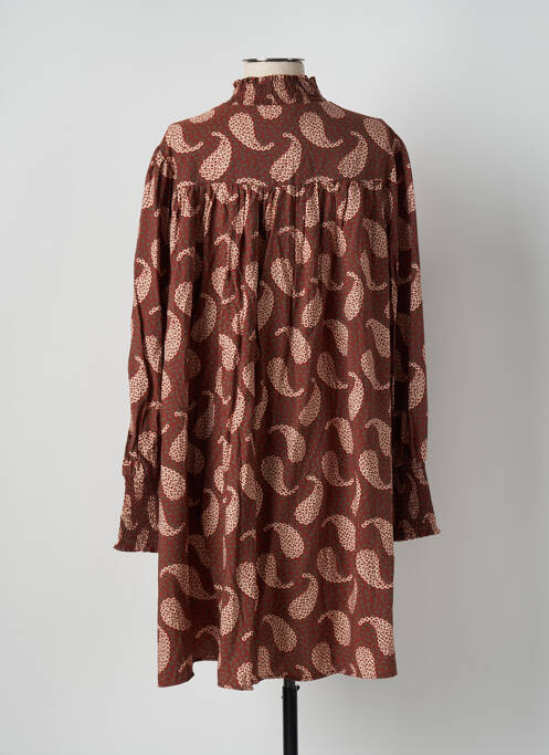 Robe mi-longue marron VILA pour femme