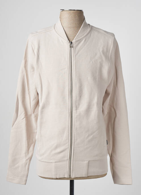 Veste casual beige JACK & JONES pour homme