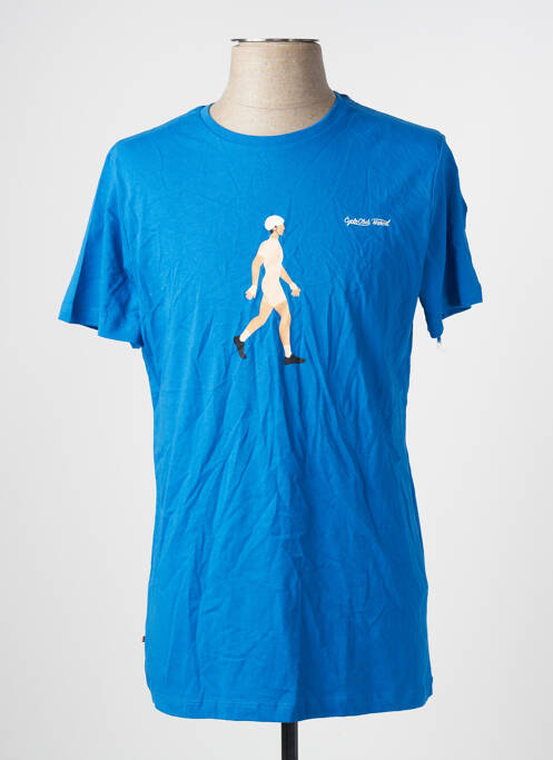 T-shirt bleu CYCLO CLUB MARCEL  pour homme