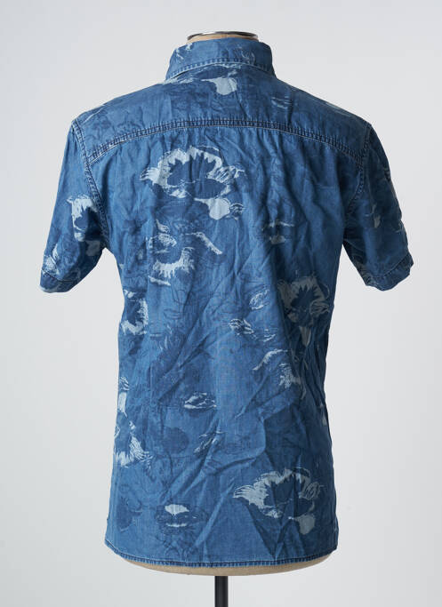 Chemise manches courtes bleu JACK & JONES pour homme