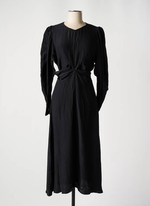 Robe mi-longue noir ASTRID BLACK LABEL pour femme