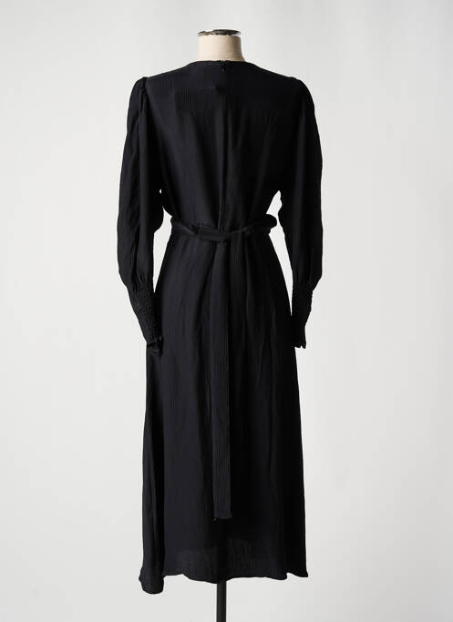 Robe mi-longue noir ASTRID BLACK LABEL pour femme