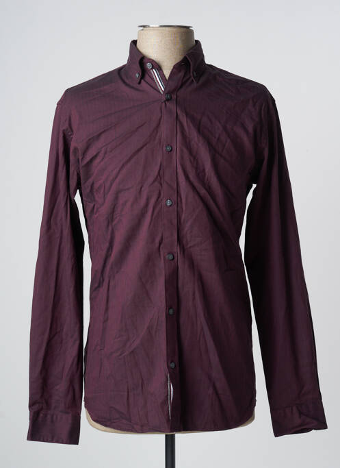 Chemise manches longues rouge JACK & JONES pour homme