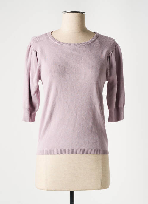 Pull violet JACQUELINE DE YONG pour femme