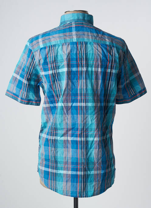 Chemise manches courtes bleu TOM TAILOR pour homme