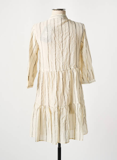 Robe mi-longue beige VERO MODA femme