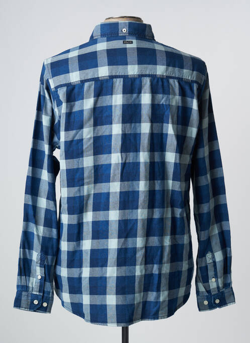 Chemise manches longues bleu PETROL INDUSTRIES pour homme