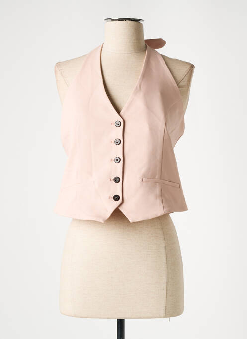 Gilet sans manche rose DEUX. BY ELINE DE MUNCK pour femme