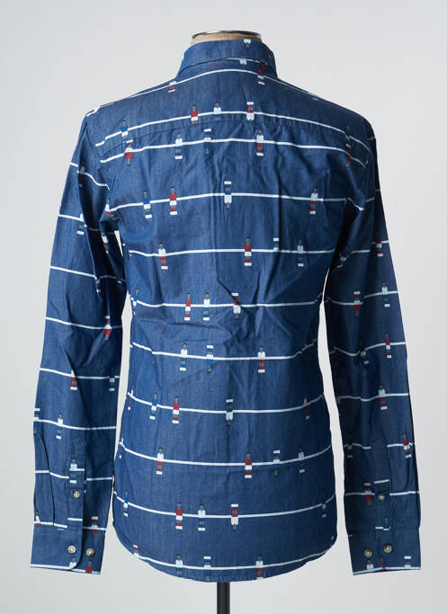 Chemise manches longues bleu ONLY&SONS pour homme