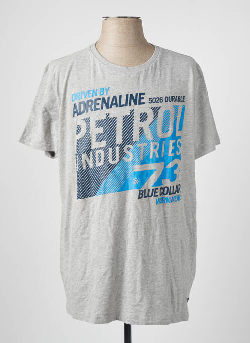 T-shirt gris PETROL INDUSTRIES pour homme