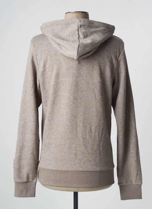 Sweat-shirt à capuche gris JACK & JONES pour homme