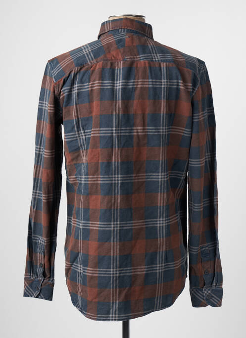 Chemise manches longues marron PETROL INDUSTRIES pour homme