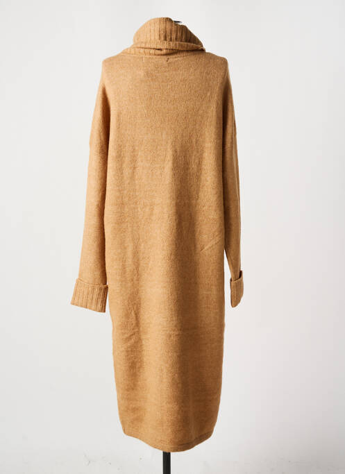 Robe pull beige VERO MODA pour femme