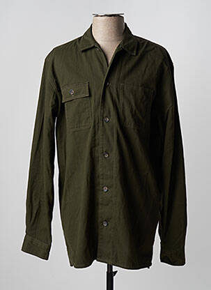 Chemise manches longues vert JACK & JONES homme