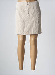 Jupe courte beige VERO MODA pour femme seconde vue