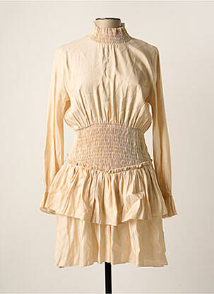 Robe mi-longue beige FOUDRE BY AURELIE VAN DAELEN femme