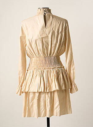 Robe mi-longue beige FOUDRE BY AURELIE VAN DAELEN femme
