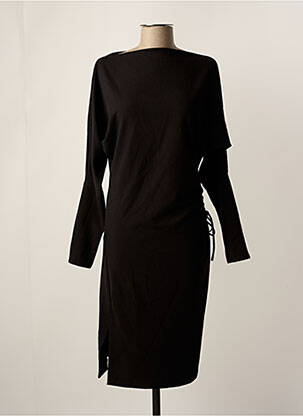 Robe mi-longue noir ASTRID BLACK LABEL femme