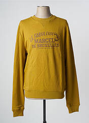 Sweat-shirt marron LE FABULEUX MARCEL DE BRUXELLES pour homme seconde vue