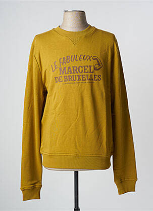Sweat-shirt marron LE FABULEUX MARCEL DE BRUXELLES pour homme