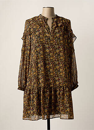 Robe mi-longue marron MANGO femme