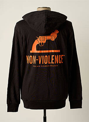 Sweat-shirt à capuche noir JACK & JONES homme