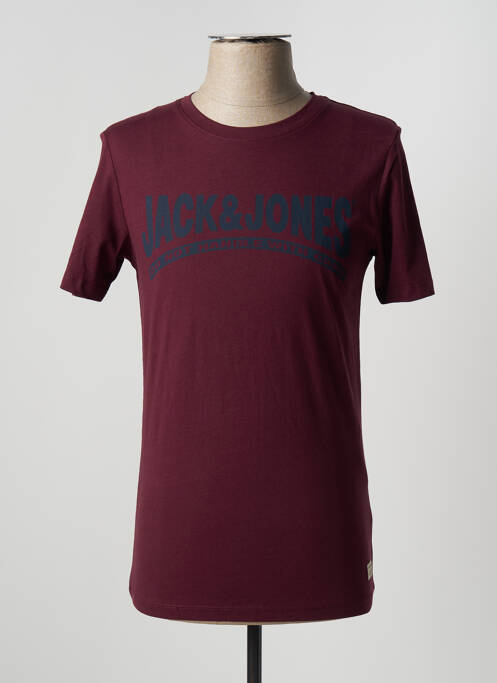 T-shirt rouge JACK & JONES pour homme