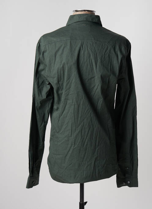Chemise manches longues vert PETROL INDUSTRIES pour homme