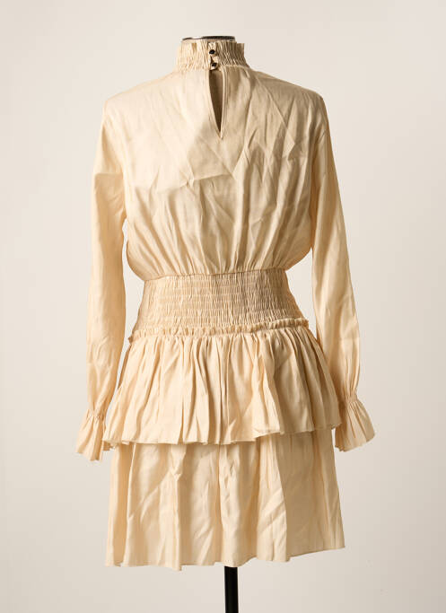 Robe mi-longue beige FOUDRE BY AURELIE VAN DAELEN pour femme