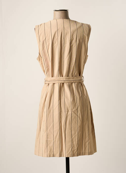 Robe mi-longue beige VERO MODA pour femme