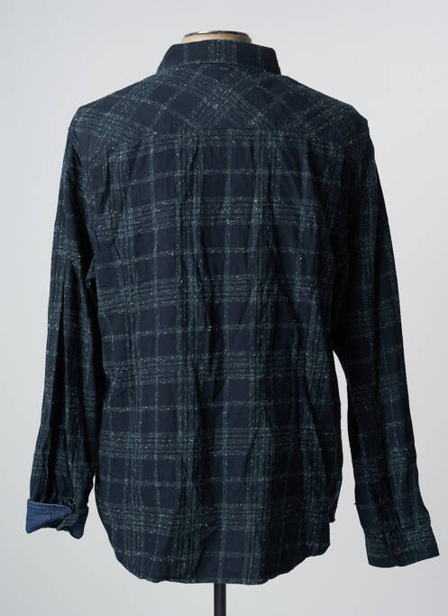 Chemise manches longues vert PETROL INDUSTRIES pour homme