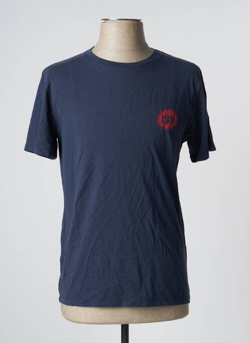 T-shirt bleu JACK & JONES pour homme