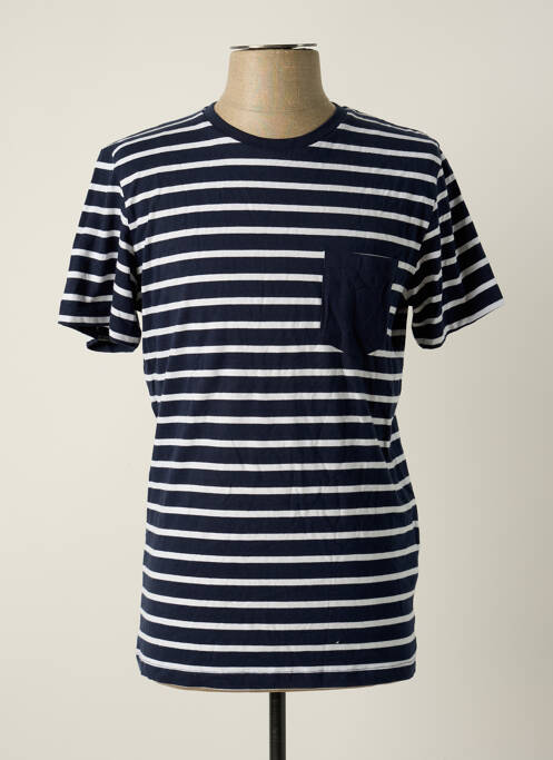 T-shirt bleu JACK & JONES pour homme