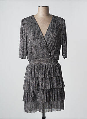 Robe mi-longue gris MANGO femme