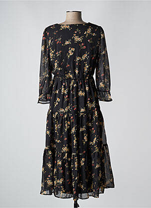 Robe mi-longue noir VERO MODA femme